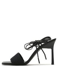 Calvin Klein Sandały Geo Stil Gladi Sandal HW0HW01467 Czarny. Kolor: czarny. Materiał: materiał