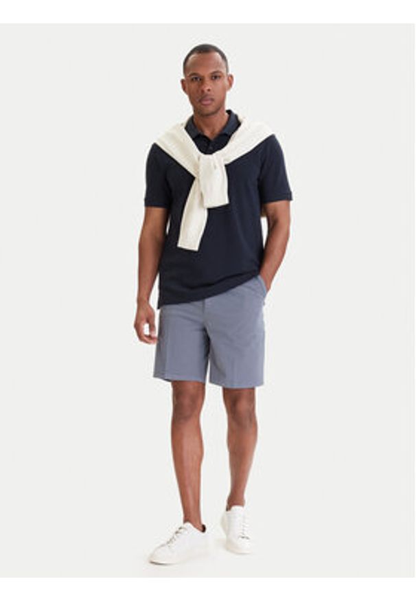 BOSS Szorty materiałowe H-Kane1 50555235 Niebieski Modern Fit. Kolor: niebieski. Materiał: bawełna