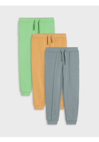 Sinsay - Spodnie dresowe jogger 3 pack - szary. Kolor: szary. Materiał: dresówka #1