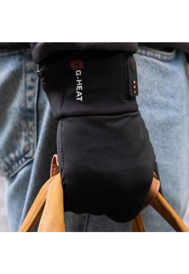 G-HEAT - Ogrzewane rękawiczki dla dorosłych - 1 para, baterie. Kolor: czarny. Sezon: zima. Sport: narciarstwo