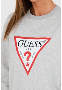 Guess - GUESS Szara bluza Original Fleece. Kolor: szary #3