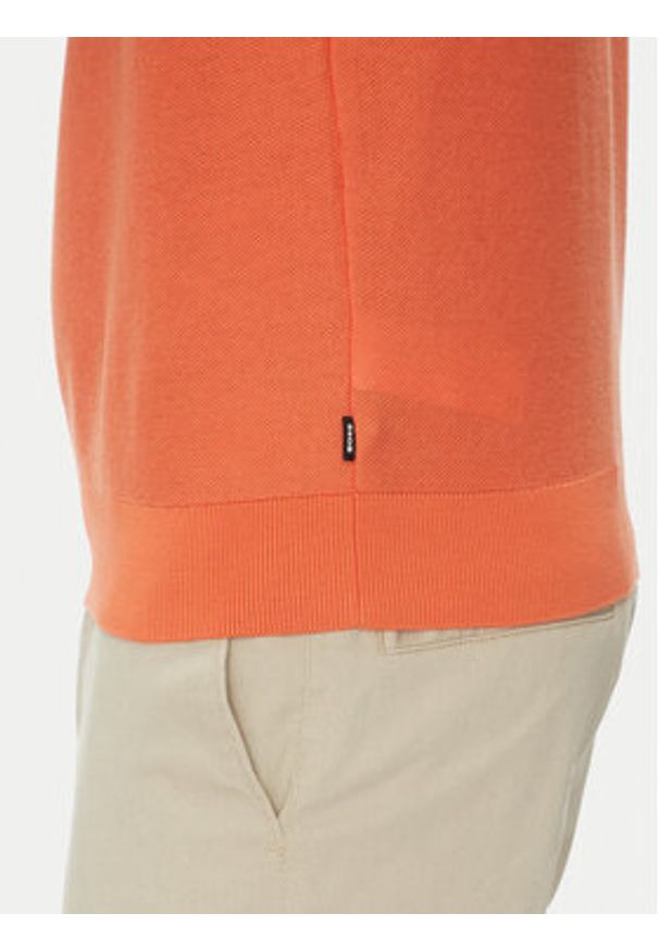 BOSS Polo H-Jianluca 50537654 Pomarańczowy Regular Fit. Typ kołnierza: polo. Kolor: pomarańczowy. Materiał: bawełna