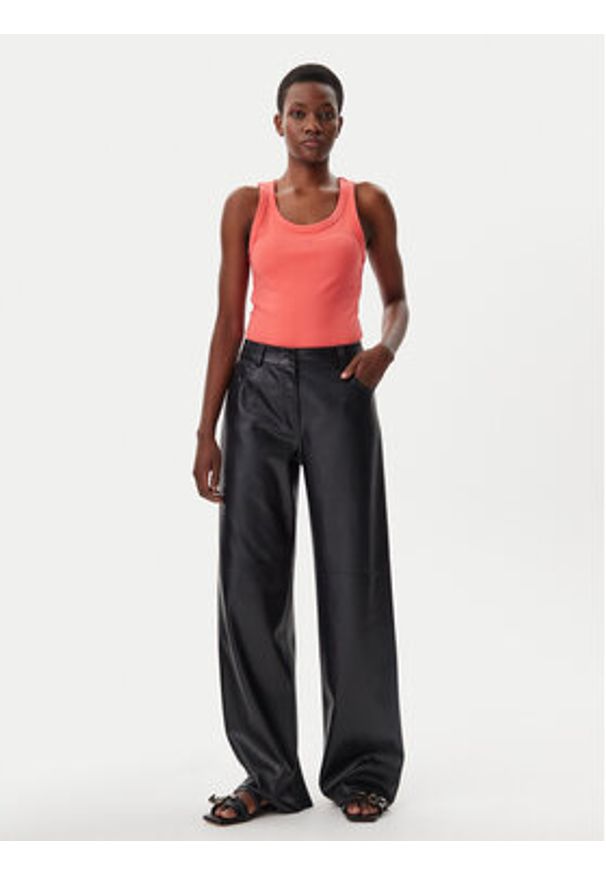 Hugo - HUGO Top Datamia 50514489 Czerwony Slim Fit. Kolor: czerwony. Materiał: bawełna