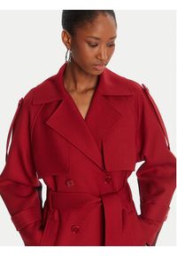 Patrizia Pepe Trencz 8O0188/A630-J4L3 Bordowy Regular Fit. Kolor: czerwony. Materiał: syntetyk #3