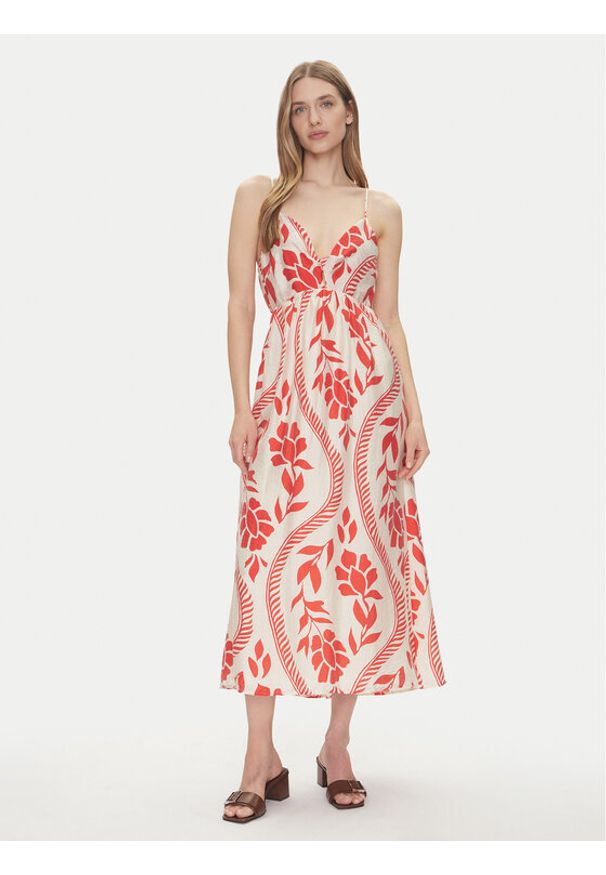 only - ONLY Sukienka letnia Catja 15347529 Czerwony Regular Fit. Kolor: czerwony. Sezon: lato