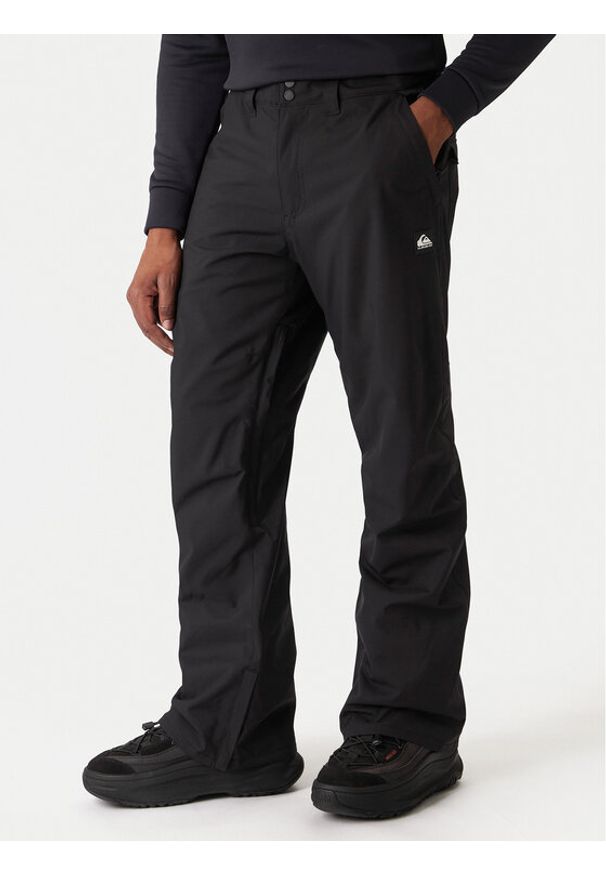 Quiksilver Spodnie snowboardowe Estate EQYTP03237 Czarny Slim Fit. Kolor: czarny. Materiał: syntetyk. Sport: snowboard