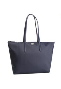 Lacoste Torebka L Shopping Bag NF1888PO Granatowy. Kolor: niebieski. Materiał: skórzane