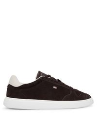TOMMY HILFIGER - Tommy Hilfiger Sneakersy Icon Court Light Leather FW0FW09593 Beżowy. Kolor: beżowy. Materiał: skóra, zamsz #1
