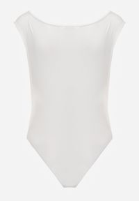 Born2be - Białe Body Bez Rękawów z Kopertowym Dekoltem Neaniethra. Okazja: na co dzień. Typ kołnierza: dekolt w serek. Kolor: biały. Materiał: jeans, materiał. Długość rękawa: bez rękawów. Styl: casual #6