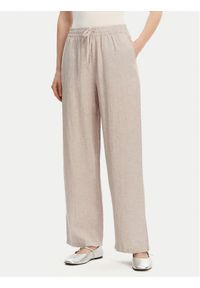 Vero Moda Spodnie materiałowe Linn 10305091 Szary Loose Fit. Kolor: szary. Materiał: len