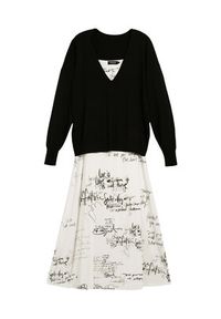 Desigual Komplet sweter i sukienka Morisot 26SWVK33 Écru Regular Fit. Materiał: syntetyk #2
