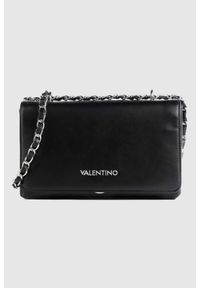 Valentino by Mario Valentino - VALENTINO Czarna listonoszka klenia satchel. Kolor: czarny #1