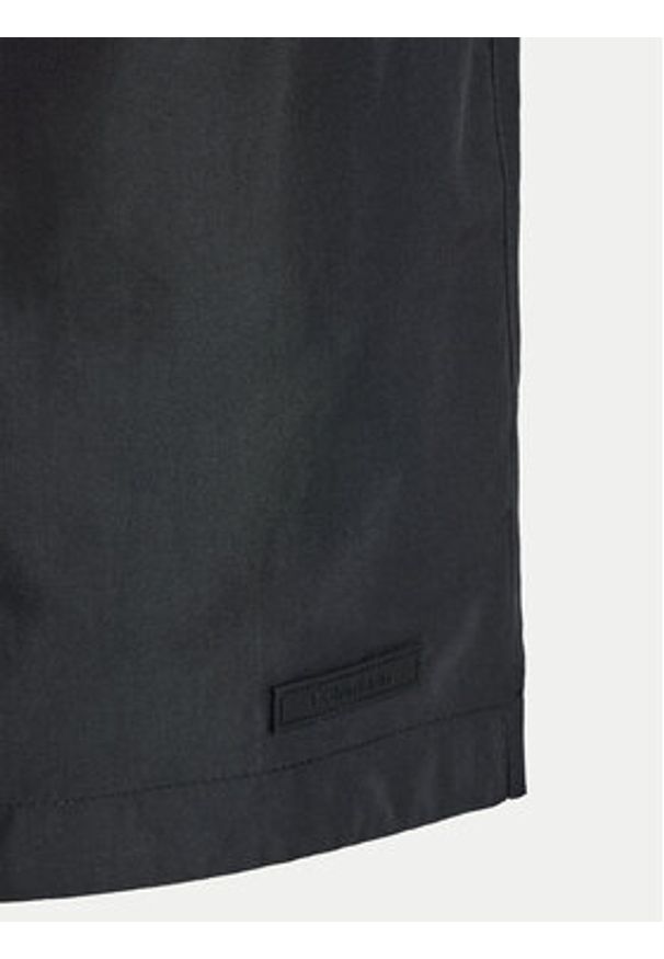 Calvin Klein Swimwear Szorty kąpielowe KM0KM01084 Czarny Slim Fit. Kolor: czarny. Materiał: syntetyk