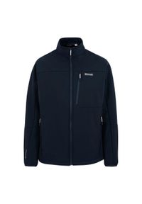 Regatta - Męska Kurtka Soft Shell Mountdale. Kolor: niebieski. Sport: turystyka piesza #1