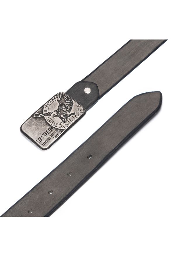 Tom Tailor - TOM TAILOR PASEK SKÓRZANY SOPO-TT435 40 mm Ledergürtel RO2251 0790. Materiał: skóra. Wzór: paski. Styl: elegancki, rockowy, klasyczny