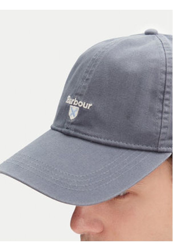 Barbour Czapka z daszkiem Cascade MHA0274BL51 Niebieski. Kolor: niebieski. Materiał: bawełna, materiał