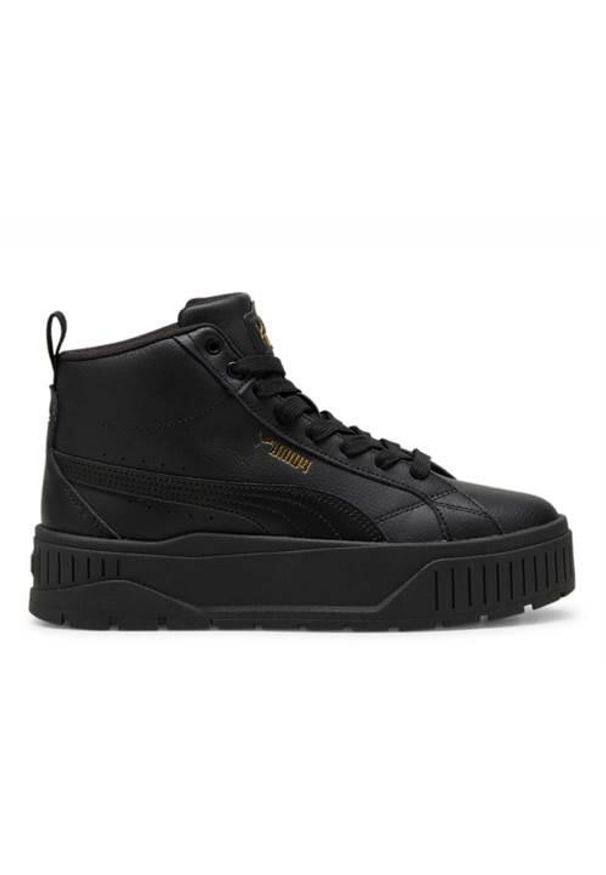 Buty do chodzenia damskie Puma Karmen Ii Mid. Zapięcie: sznurówki. Kolor: wielokolorowy, czarny. Materiał: tkanina, materiał, skóra, syntetyk. Szerokość cholewki: normalna. Sport: turystyka piesza