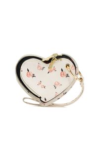 Ochnik - Portfel damski. Kolor: beżowy. Materiał: skóra. Wzór: kwiaty #4