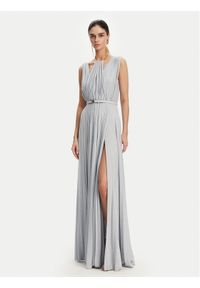 Elisabetta Franchi Sukienka wieczorowa AB-R21-52E2 Błękitny Regular Fit. Kolor: niebieski. Materiał: wiskoza. Styl: wizytowy
