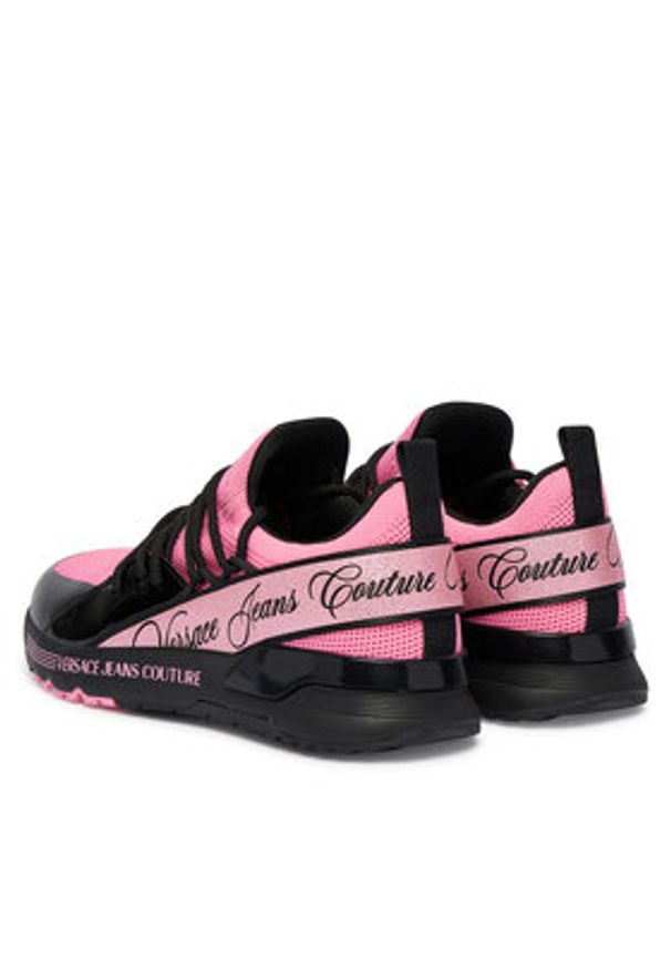 Versace Jeans Couture Sneakersy 80VA3SA8 Różowy. Kolor: różowy. Materiał: materiał