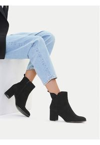 Jenny - JENNY Botki CEO-CD24-242H-2 Czarny. Kolor: czarny. Materiał: materiał #7