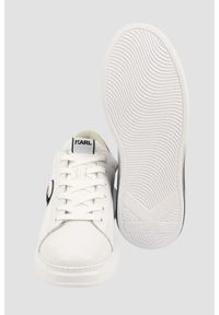 Karl Lagerfeld - KARL LAGERFELD Białe męskie sneakersy skórzane Ombre KAPRI, Rozmiar 42. Okazja: na co dzień. Kolor: biały. Materiał: skóra #2