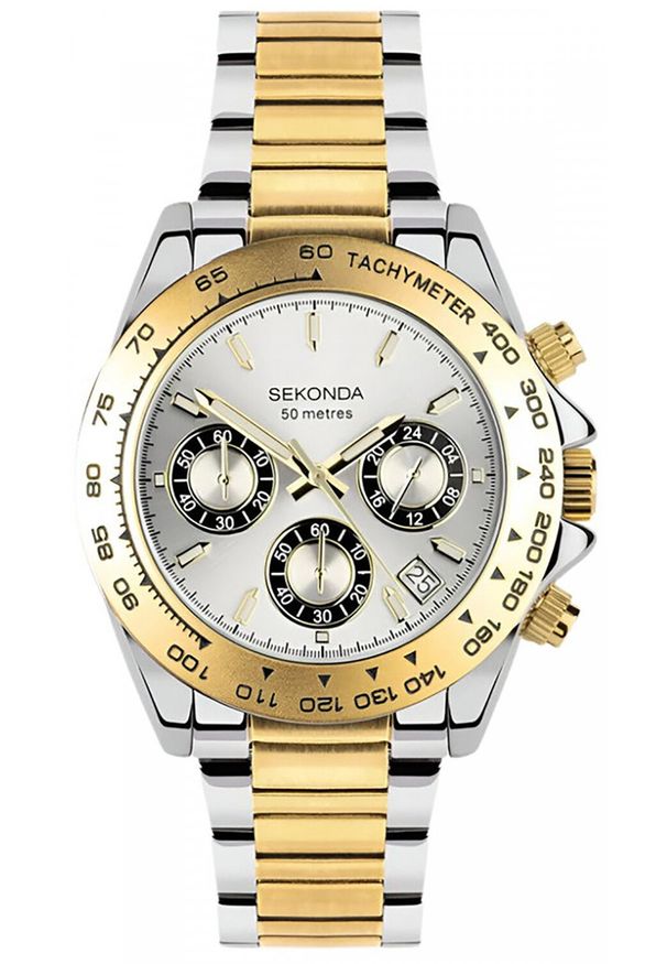 Zegarek męski Sekonda 30254 srebrny. Kolor: srebrny