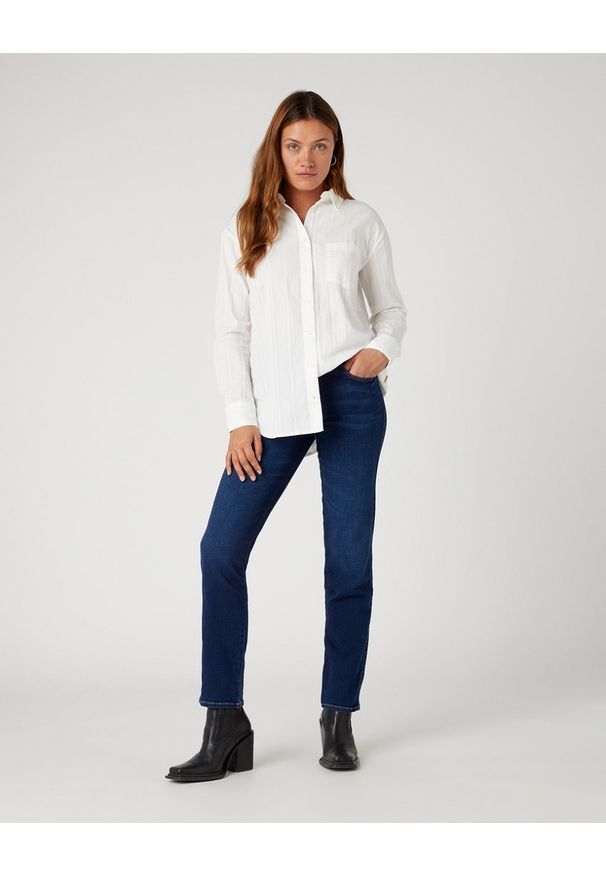 Wrangler - WRANGLER STRAIGHT DAMSKIE SPODNIE JEANSOWE JEANSY ANABEL W26RCY37Q 112332361