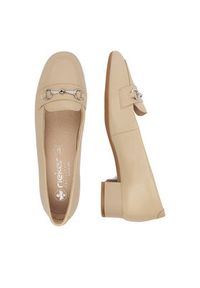 Rieker Czółenka 43454-62 Beżowy. Kolor: beżowy. Materiał: skóra #7