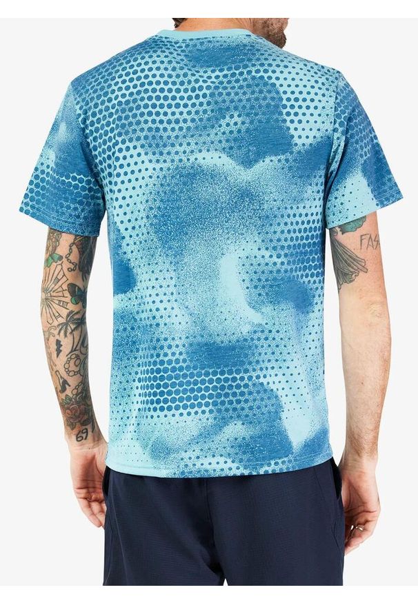 FOX - Koszulka rowerowa męska Fox Aop SS Tech Tee. Kolor: niebieski