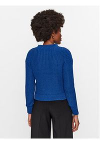 Vero Moda Sweter 10291736 Niebieski Regular Fit. Kolor: niebieski. Materiał: bawełna #4