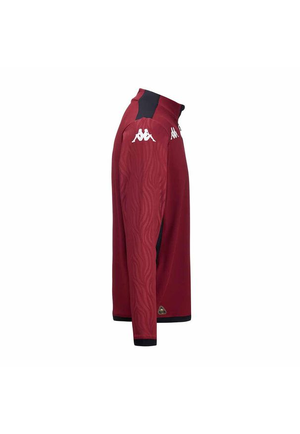 Kappa - Dziecięca bluza dresowa Metz Ablas Pro 8 2024/25. Kolor: wielokolorowy, czarny, czerwony. Materiał: dresówka. Sport: piłka nożna