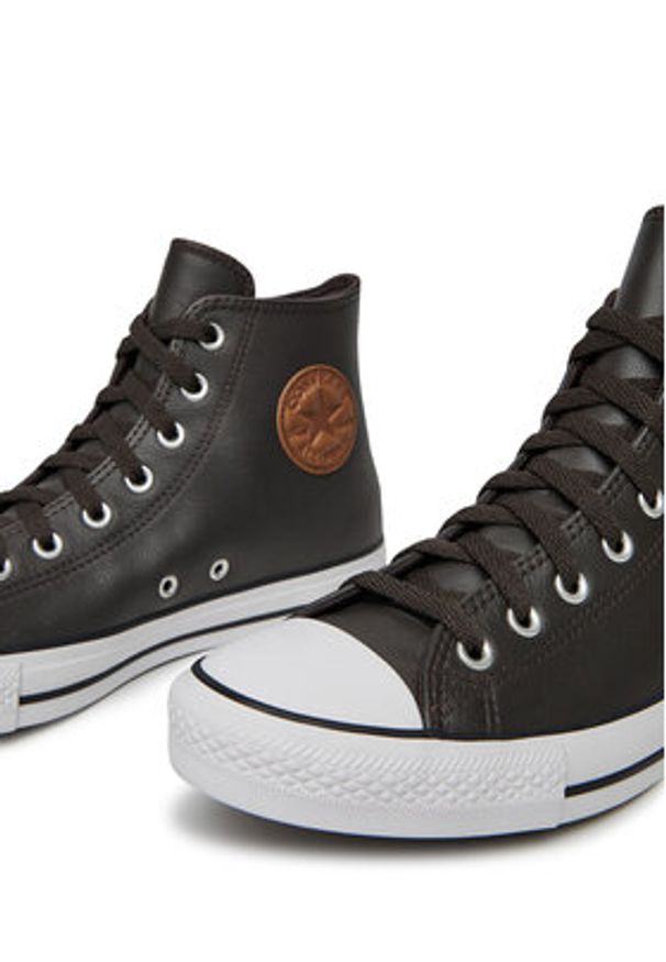 Converse Trampki Chuck Taylor All Star Leather A10553C Brązowy. Kolor: brązowy. Materiał: skóra