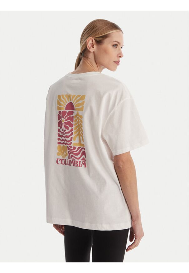 columbia - Columbia T-Shirt Rolling Bend™ 2120031 Biały Oversize. Kolor: biały. Materiał: bawełna