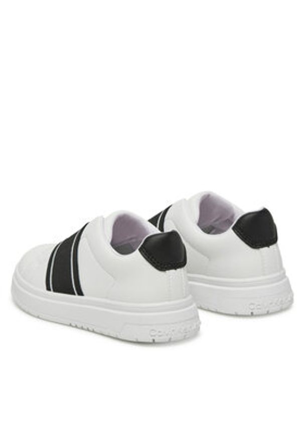 Calvin Klein Jeans Sneakersy V3X9-82087-1355X002 Biały. Kolor: biały. Materiał: skóra