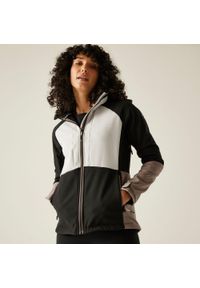 Regatta - Kurtka damska softshell wodoodporny Desoto. Kolor: czarny. Materiał: softshell. Sport: turystyka piesza #1