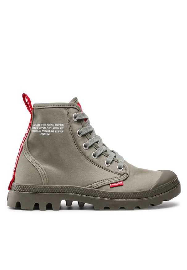 Palladium Trapery Pampa Hi Dare 76258-325-M Zielony. Kolor: zielony. Materiał: materiał