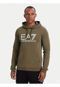 EA7 Emporio Armani Bluza 7M001413 AF22266 U6198 Brązowy jasny Regular Fit. Kolor: brązowy. Materiał: bawełna #1