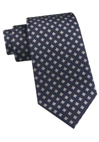 Krawat Męski - Angelo di Monti - Granat, Beżowe Groszki. Kolor: brązowy, beżowy, wielokolorowy. Materiał: tkanina. Wzór: grochy. Styl: elegancki, wizytowy