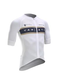 VAN RYSEL - Koszulka na rower szosowy RACER. Kolor: biały, niebieski, wielokolorowy. Materiał: mesh, tkanina. Sport: kolarstwo