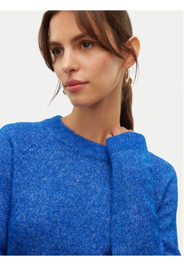 Vero Moda Sweter Filuca 10298674 Niebieski Regular Fit. Kolor: niebieski. Materiał: syntetyk