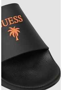 Guess - GUESS Czarne męskie klapki Palma, Rozmiar 41. Okazja: na co dzień, na plażę. Kolor: czarny. Sezon: lato. Styl: casual #5