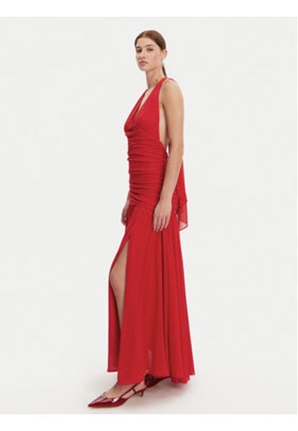 BARDOT Sukienka wieczorowa 59835DB Czerwony Regular Fit. Kolor: czerwony. Materiał: syntetyk. Styl: wizytowy