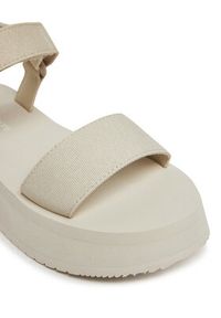 Calvin Klein Jeans Sandały Sandal Velcro Webbing Mg YW0YW01693 Écru. Materiał: materiał