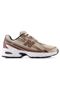 Buty unisex New Balance U740BB2 – beżowe. Kolor: beżowy. Materiał: materiał, syntetyk. Szerokość cholewki: normalna. Sezon: lato. Sport: turystyka piesza