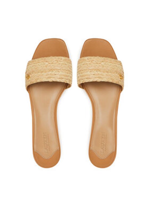 Lauren Ralph Lauren - LAUREN RALPH LAUREN Klapki Fay Braided 802966850001 Beżowy. Kolor: beżowy