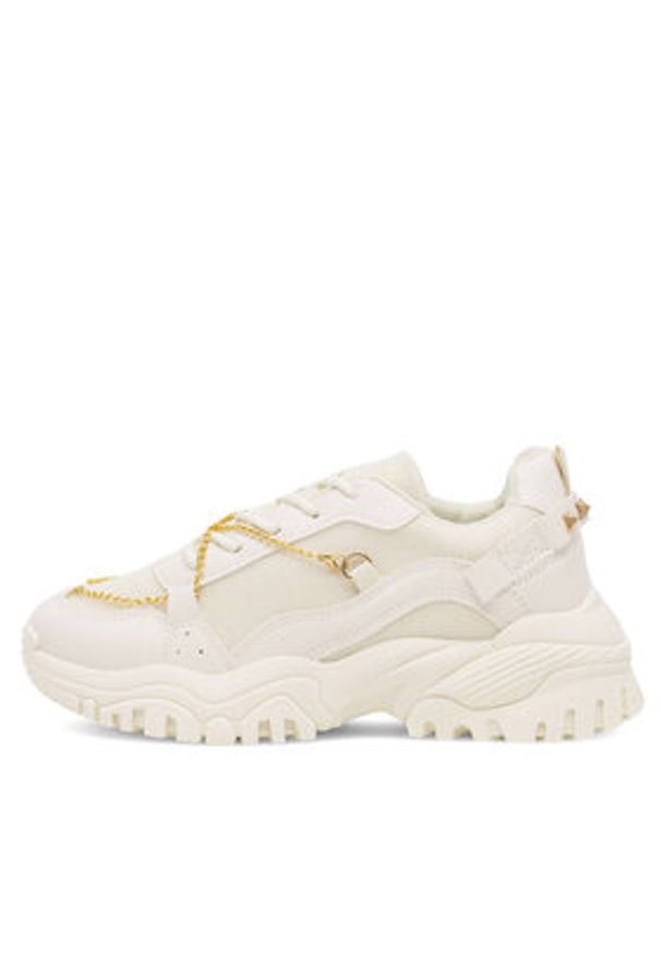 DeeZee Sneakersy TS5237-01 Beżowy. Kolor: beżowy. Materiał: skóra