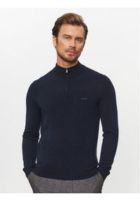 BOSS - Boss Sweter Marlo 50500782 Granatowy Regular Fit. Kolor: niebieski. Materiał: wełna #1