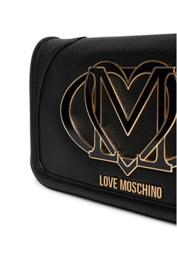 Love Moschino - LOVE MOSCHINO Torebka JC4010PP1NLG0000 Czarny. Kolor: czarny. Materiał: skórzane