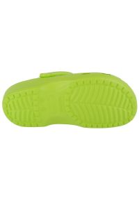 Klapki Crocs Classic Clog 10001-3UH zielone. Kolor: zielony. Materiał: materiał, tworzywo sztuczne, guma #5